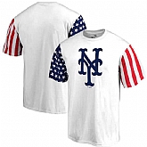 Men's New York Mets Fanatics Branded Stars & Stripes T-Shirt White FengYun,baseball caps,new era cap wholesale,wholesale hats